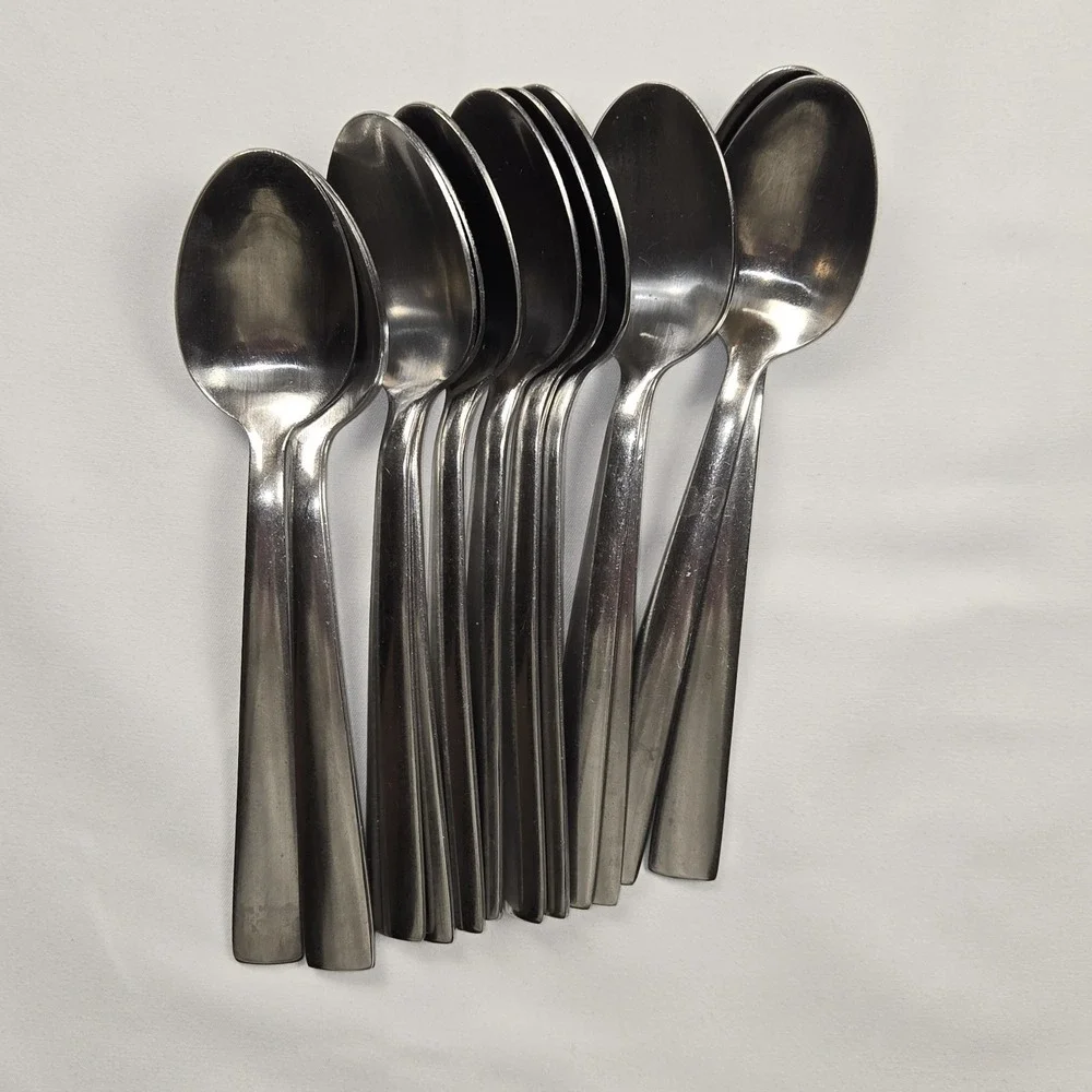 Gibson 34pc Flatware Set Stainless Steel Modern‎ Tapered Silverware Utensils